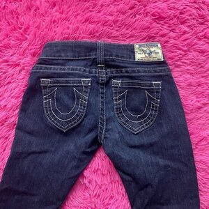 low rise denim boot cut true religion jeans